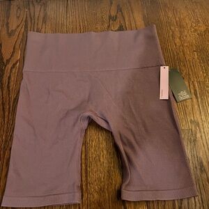 Wild Fable Purple Bike Shorts High-Waisted Stretch